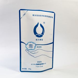 Refillable Stand Up Bags Supplement Pouches For Hand Sanitizer Packaging With