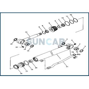 Buy cheap 721-98-01080 7219801080 SE Bucket Cylinder Service Kit For PC300-8M0 from wholesalers