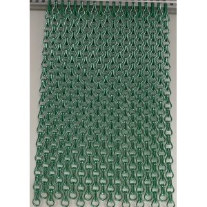 Easy Installation and Good Ventilation Aluminium Chain Fly Screen with Rails And