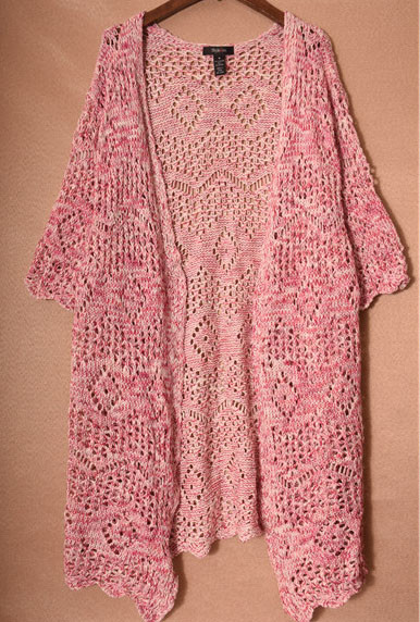 Quality Ladies Casual Sweater Cardigans Fashion And Casual Hollowing Out for sale