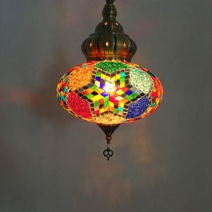 Buy cheap Turkish Lamp Colorful Glass Pendent Light E14 Warm White Bedroom Bar Corridor Balcony Light(WH-DC-17) from wholesalers