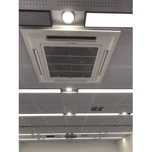 4 Pipe 1600cfm Chilled Water Ceiling Cassette Low Noise