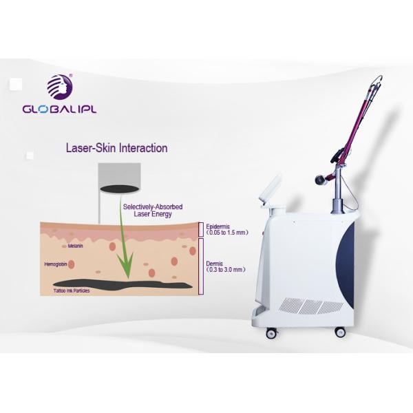 4 Handpieces Portable Laser Tattoo Removal Machine With 1 - 6hz Frequency