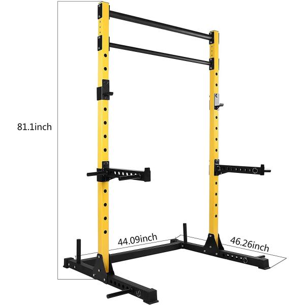 Buy cheap Home Gym Trainer Training Equipment with Weight Bench Barbell Bar Half Squat Rack from wholesalers