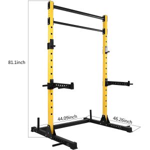 Buy cheap Home Gym Trainer Training Equipment with Weight Bench Barbell Bar Half Squat Rack from wholesalers