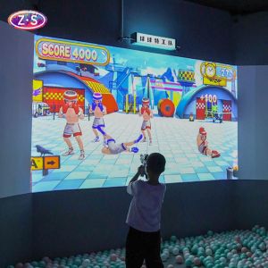 China Magic Interactive Wall Projection Games Dynamic Immersive Ball-throwing Display on sale