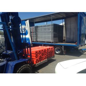 Buy cheap 2100mm x 3600mm customized temporary fencing panels OD35mm wall thickness 1.00mm 100mm x 200mm mesh from wholesalers