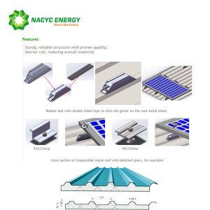 Buy cheap Metal Roof Color Silver Flexibility Solar Roof Mounting Systems Solar Mounting Systems Helios SR Patented And New Style from wholesalers