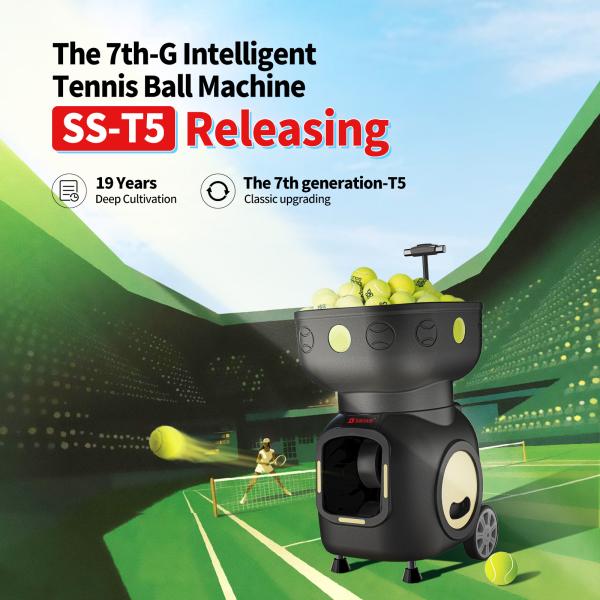 Buy cheap SIBOASI T5 APP Control Mini Shooting Tennis Machine Ball for Training from wholesalers