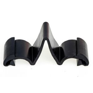 Extrusion Solid Rubber Expansion Joints Black For Highway / Bridge