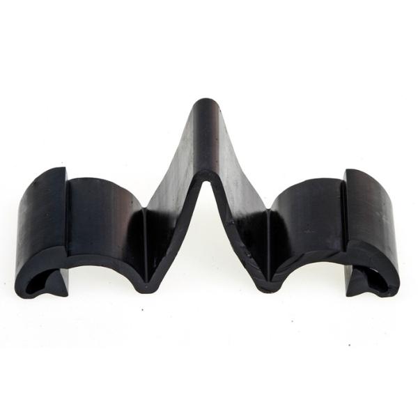 Extrusion Solid Rubber Expansion Joints Black For Highway / Bridge