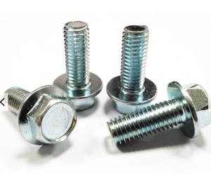 China Galvanized Zinc Coating Hex Hd Bolt Special Custom Hex Left Hand Thread Hex Flange on sale
