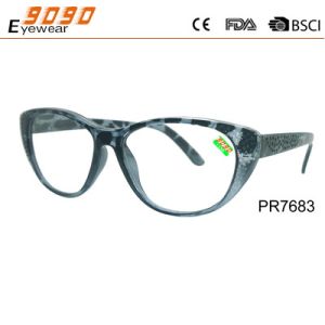 Buy cheap Unisex fashionable reading glasses, made of plastic, plastic hinge,Power rang : 1.00 to 4.00D from wholesalers