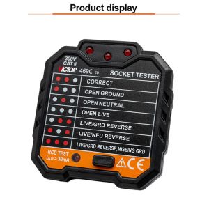 Plastic Socket Tester VICTOR Digital Multimeter EU US Plug Breaker