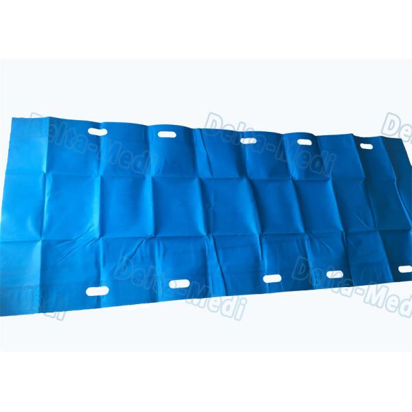 Quality Blue Color Customized Surgical Patient Transfer Slide Sheets With Slot Holes for sale
