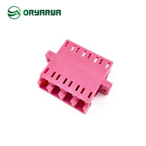 Buy cheap LC PC / UPC OM4 Quad Multimode Fiber Optic Adapter from wholesalers