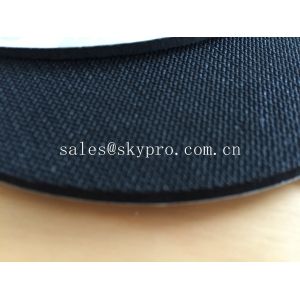 Black natural foam Rubber mat with 3M adhesive backing for mouse pad and gasket