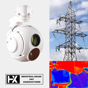 30X Tracking Zoom UAV Thermal Camera 640X512 PTZ Monitoring Drone Pods HXTS01CT
