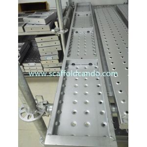 Buy cheap Pre-galvanized scaffolding steel plank, steel board 225mm with 38mm height with 2000mm 3000mm 4000mm length EN12811 from wholesalers