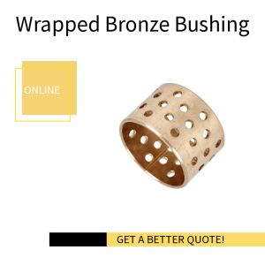 Thin Walled Structure WB702 Flange Bronze Bushing With Holes