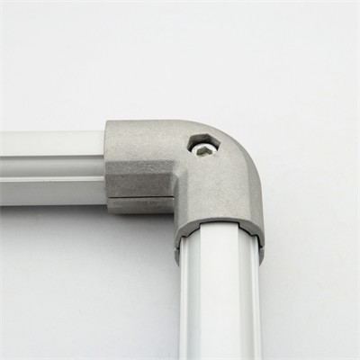 Quality M6*18 JY-L2 Angle Aluminium Tube Connectors Sandblasting Surface for sale