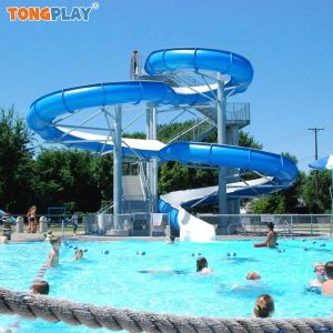 Buy cheap Outdoor Aqua Toys Playground Equipment Single Spiral Water Slides Fiber Glass Home Joy Slide for Indoor from wholesalers