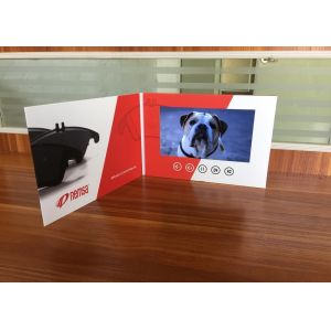 Matt lamination full printing business card 7inch lcd screen video product brochure