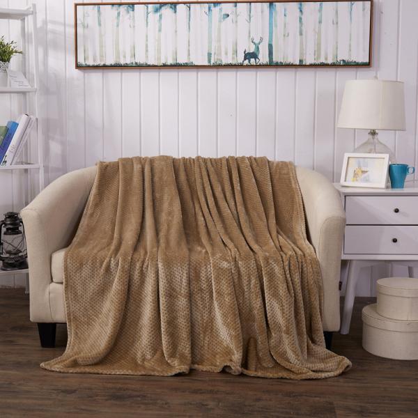 Buy cheap Luxurious Adult Soft Coral Fleece Blanket Jacquard Breathable Coral Plush Blanket from wholesalers