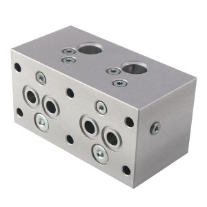 Buy cheap Precision Hydraulic Manifold Block Custom Factory Offering One-Stop CNC Machining Solution from Design to Mass Production for Engineering Machinery and Hydraulic Units product