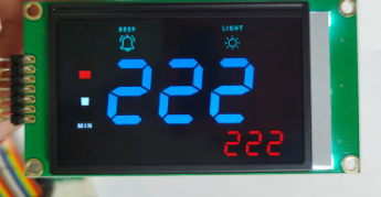 Buy cheap Customized VA LCD Display with Blue Digits 7 Segment Screen from wholesalers