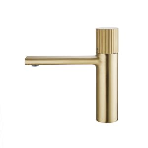 Buy cheap Gold Brass Hot Cold Water Mixer Tap Bathroom Basin Faucst Sink Mount from wholesalers