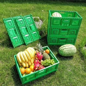 Buy cheap Silk Printing Plastic Folding Collapsible Mesh Storage Moving Crates 23.62"*15.75"*8.66 from wholesalers
