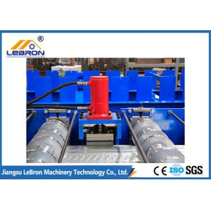 Buy cheap Blue Color Steel Structure Floor Deck Roll Forming Machine Delta PLC Control System from wholesalers