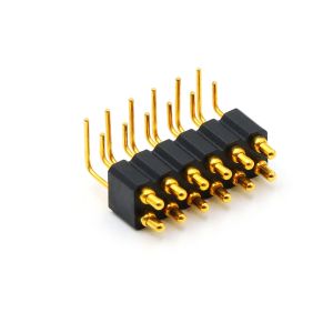 Buy cheap 12pin Right Angle Pogo Pin Connector Brass Spring Loaded Pin Connector 2.54mm Pitch from wholesalers