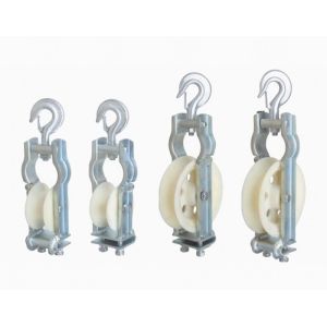 Buy cheap Skyward And Hooked Conductor Wire Rope Pulley Stringing Sitting And Hanging Type Dual-Use Stringing Block from wholesalers