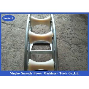 Pithead Telecom Cable Guide Roller 3 Block For Manhole Nylon Material