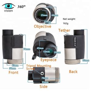 Buy cheap 10x25 Mini High Power Zoom Monocular With Hand Band from wholesalers