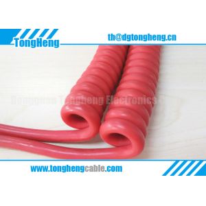 Buy cheap Halogen Free Polyether Reinforced Sheathed Customized Curly Cable from wholesalers