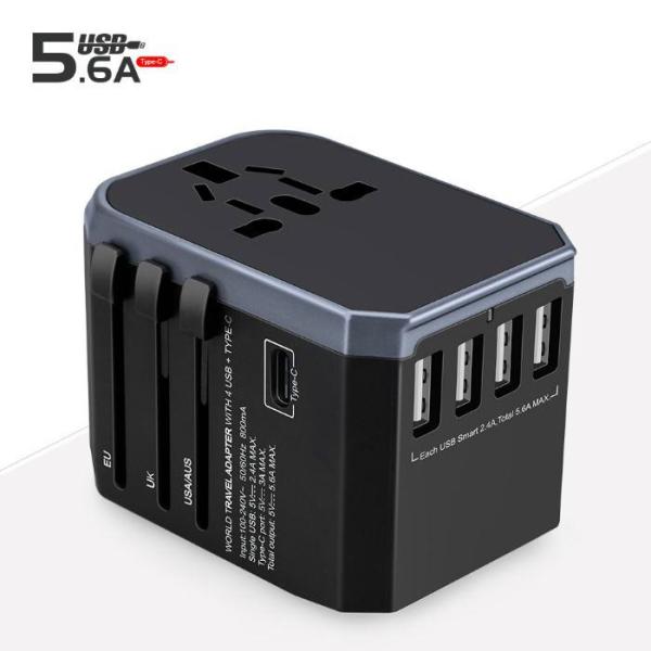Multi - Function Money Ball Universal Conversion Socket USB Table Hub / 4 USB