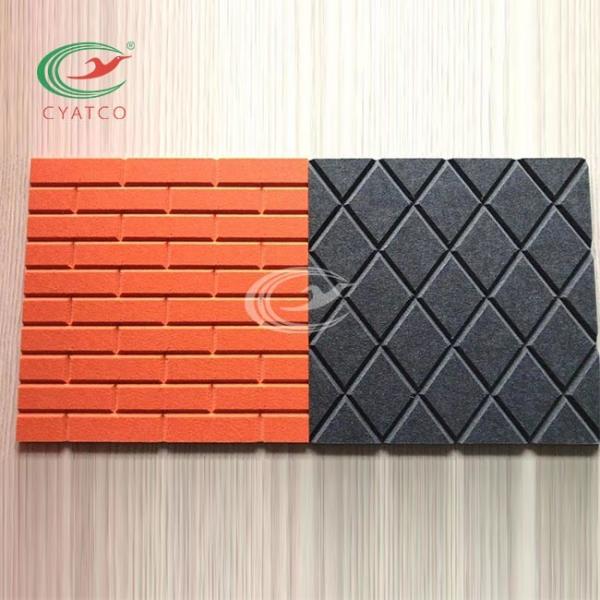 Buy cheap Recycled Indoor 3D Acoustic PET Felt Panels Engraved Multipurpose from wholesalers