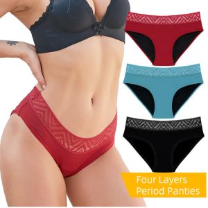 Buy cheap Washable Period Panties For Heavy Flow Plus Size 4xl 4 Layer Leak Proof Menstrual Underwear from wholesalers