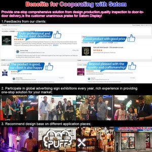 Buy cheap Satom Metal Backboard  Illuminated China Custom Made Led Light Signs from wholesalers