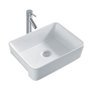 Countertop Mounting Ceramic Sinks Sanitary Ware Rectangular Art Basin Bathroom