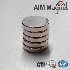 Buy cheap N25x3mm Permanent disc Neodymium magnet with nickel coating/free samples from wholesalers