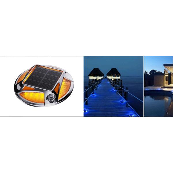 IP67 waterproof solar road studs auxiliary lighting aluminum relective strip