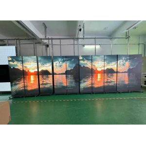 Fixed/Iron Box LED Poster Display, LED Video Display Panel Aluminum HD Stereo