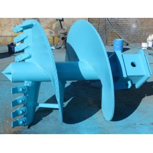 Earth Drill Boring Tools Double Cut Straight Drilling Auger With Rock Drilling