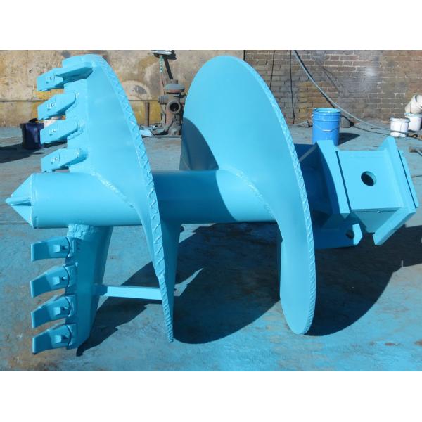 Earth Drill Boring Tools Double Cut Straight Drilling Auger With Rock Drilling