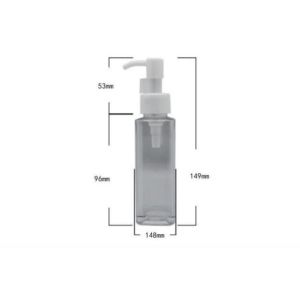 Customized Plastic Bottles Square 100ml PET Bottle