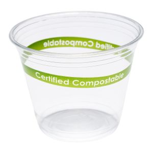 China Bulk Clear Biodegradable PLA Cups For Espresso Coffee Customized on sale